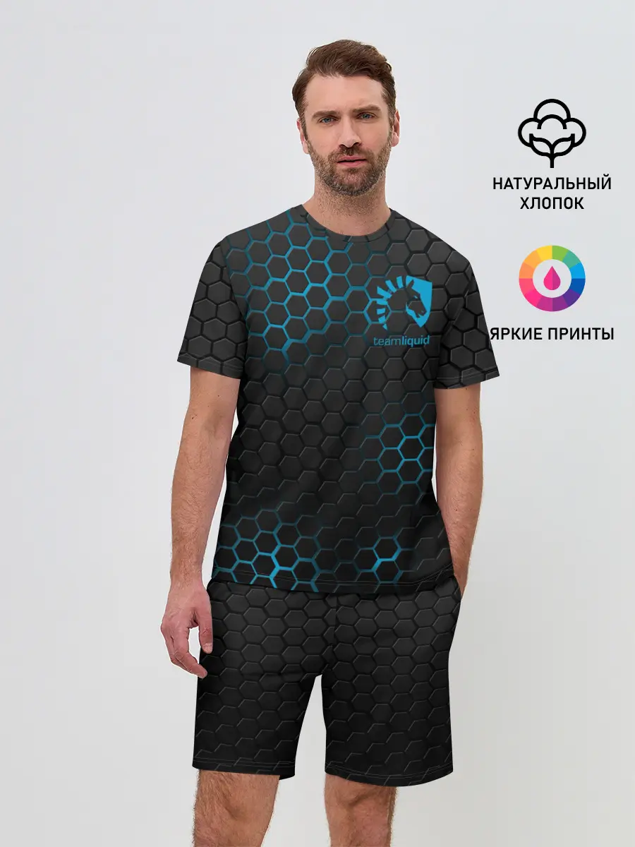 Мужской костюм с шортами / TEAM LIQUID E-SPORT