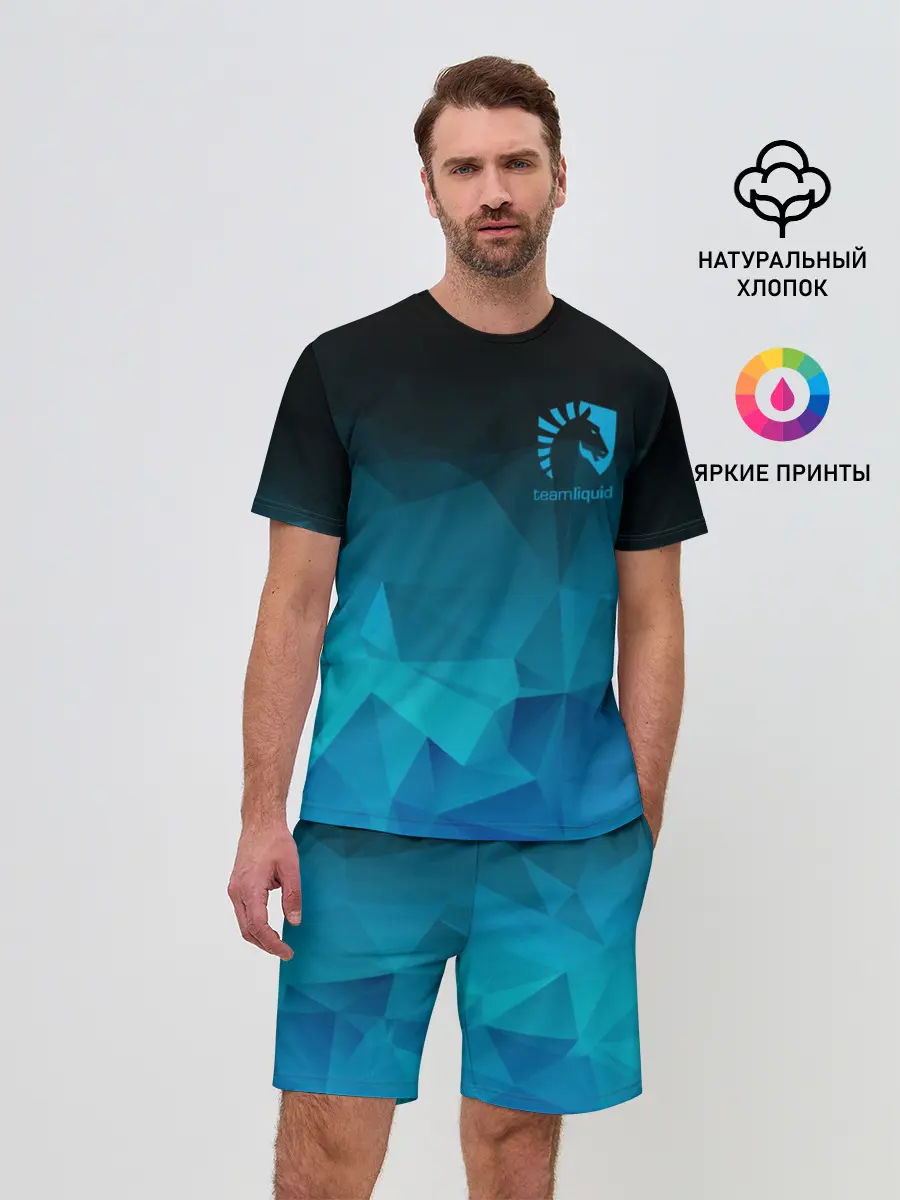 Мужской костюм с шортами / TEAM LIQUID E-SPORT