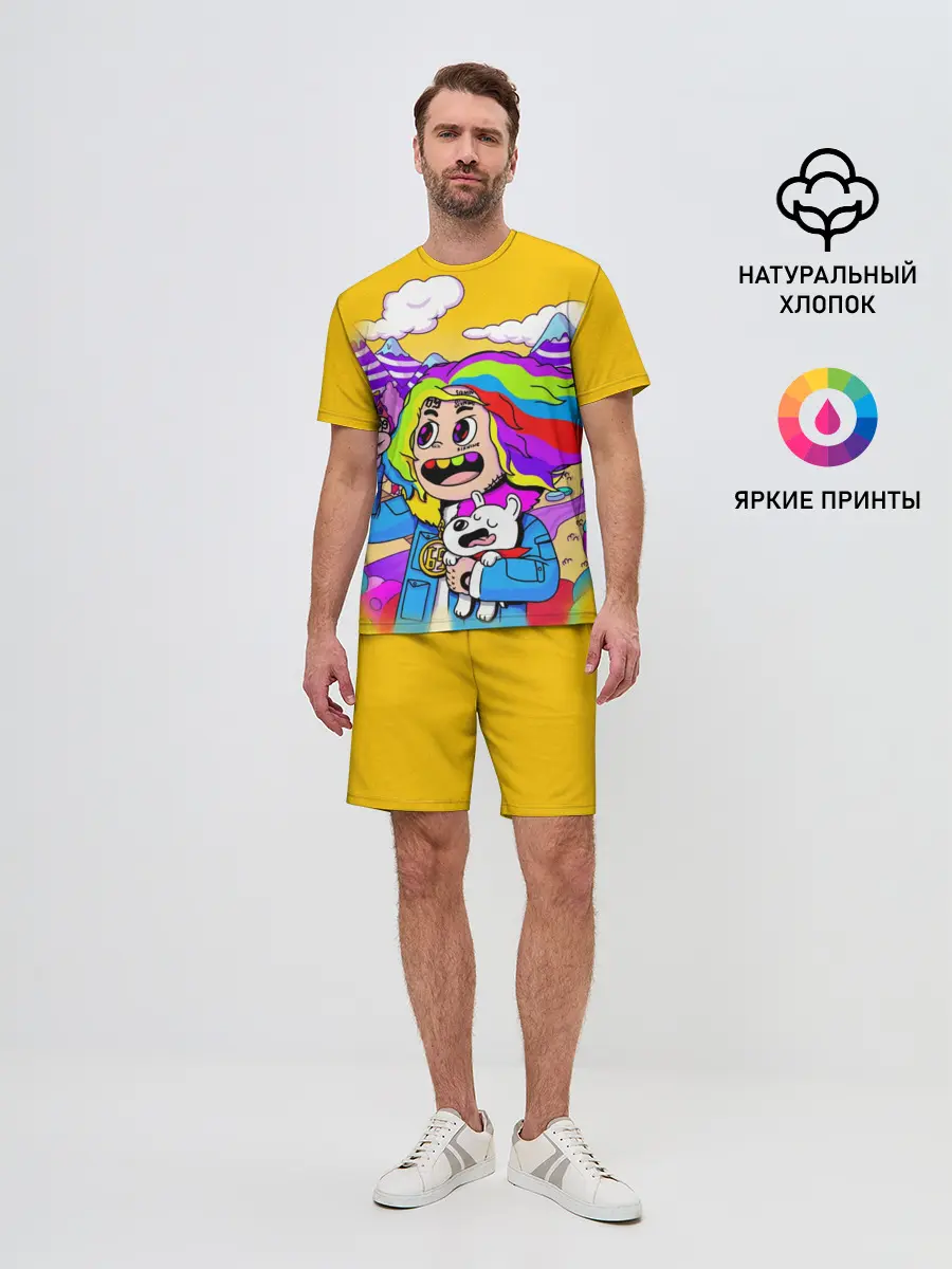 Мужской костюм с шортами / 69 rainbow