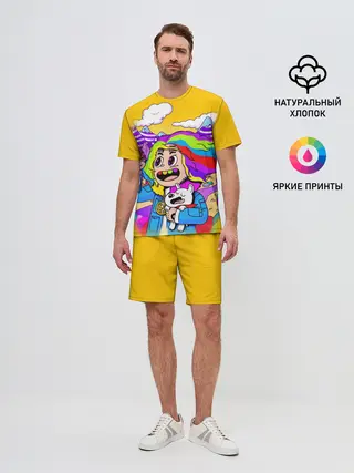 Мужской костюм с шортами / 69 rainbow