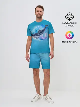 Мужской костюм с шортами / Дельфин