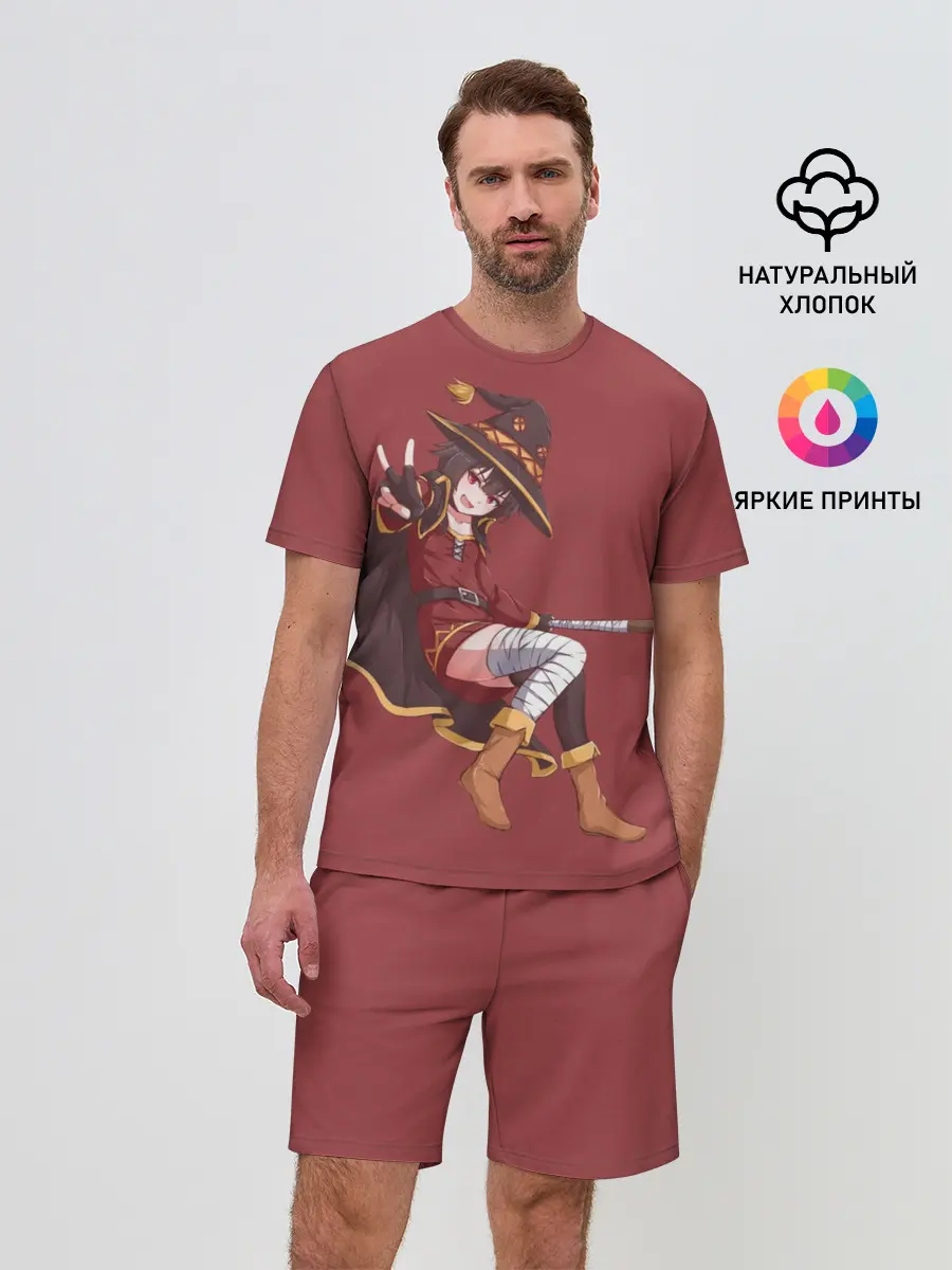 Мужской костюм с шортами / Megumin peace