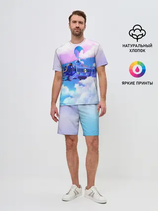 Мужской костюм с шортами / Fortnite Bus