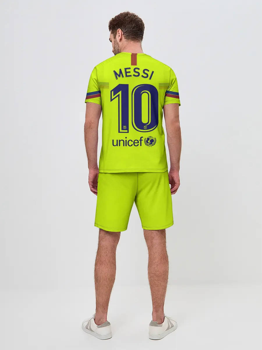 Мужской костюм с шортами / Messi away 18-19