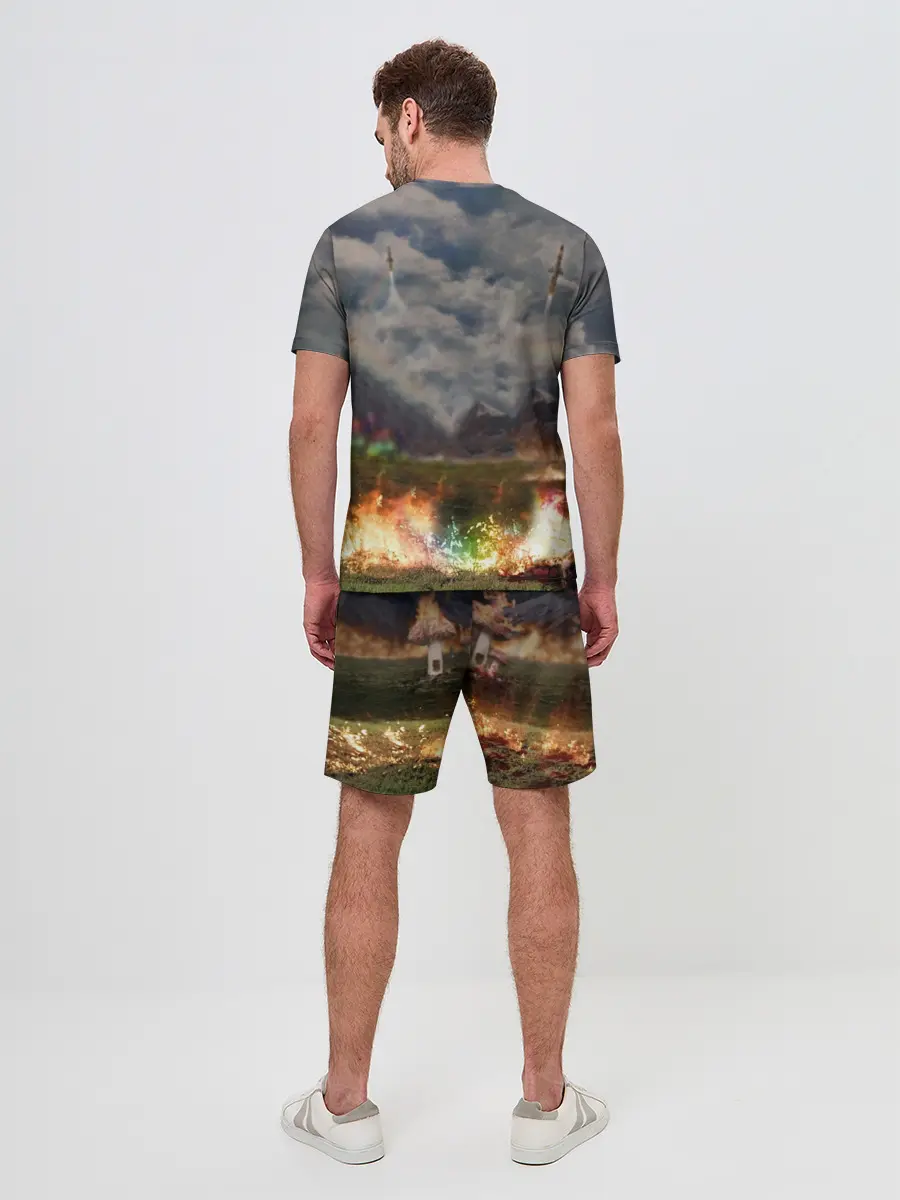 Мужской костюм с шортами / Ким чен ын на Единороге