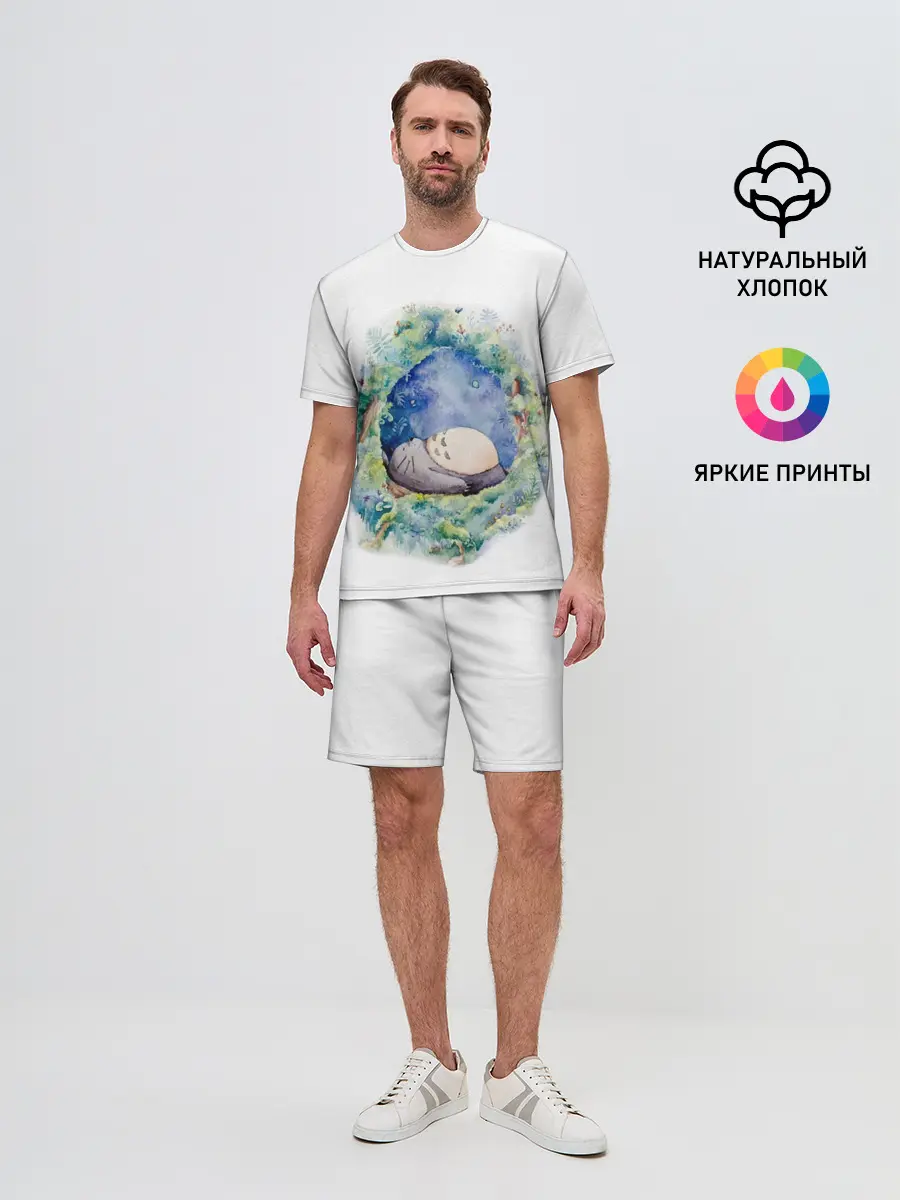 Мужской костюм с шортами / Тоторо спит