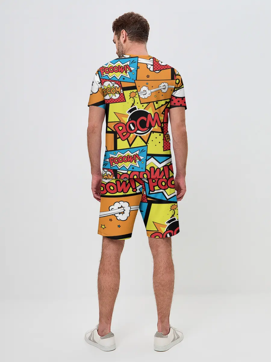 Мужской костюм с шортами / Boom Pop Art