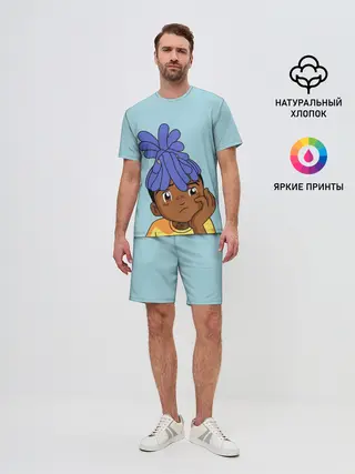 Мужской костюм с шортами / xxxtentacion