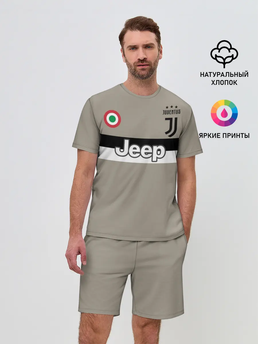 Мужской костюм с шортами / Гостевая форма Роналду Ювентус