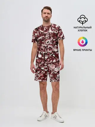 Мужской костюм с шортами / Ярость аниме