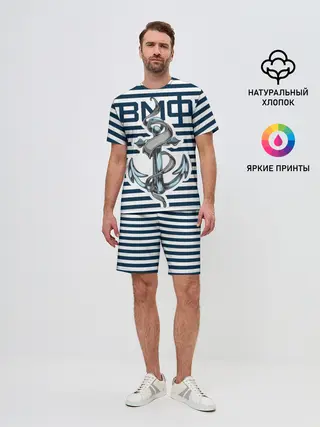 Мужской костюм с шортами / Якорь ВМФ