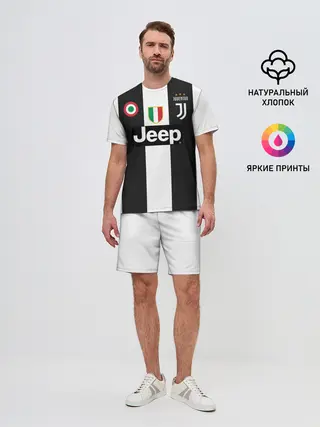 Мужской костюм с шортами / Форма Ювентуса 18-19