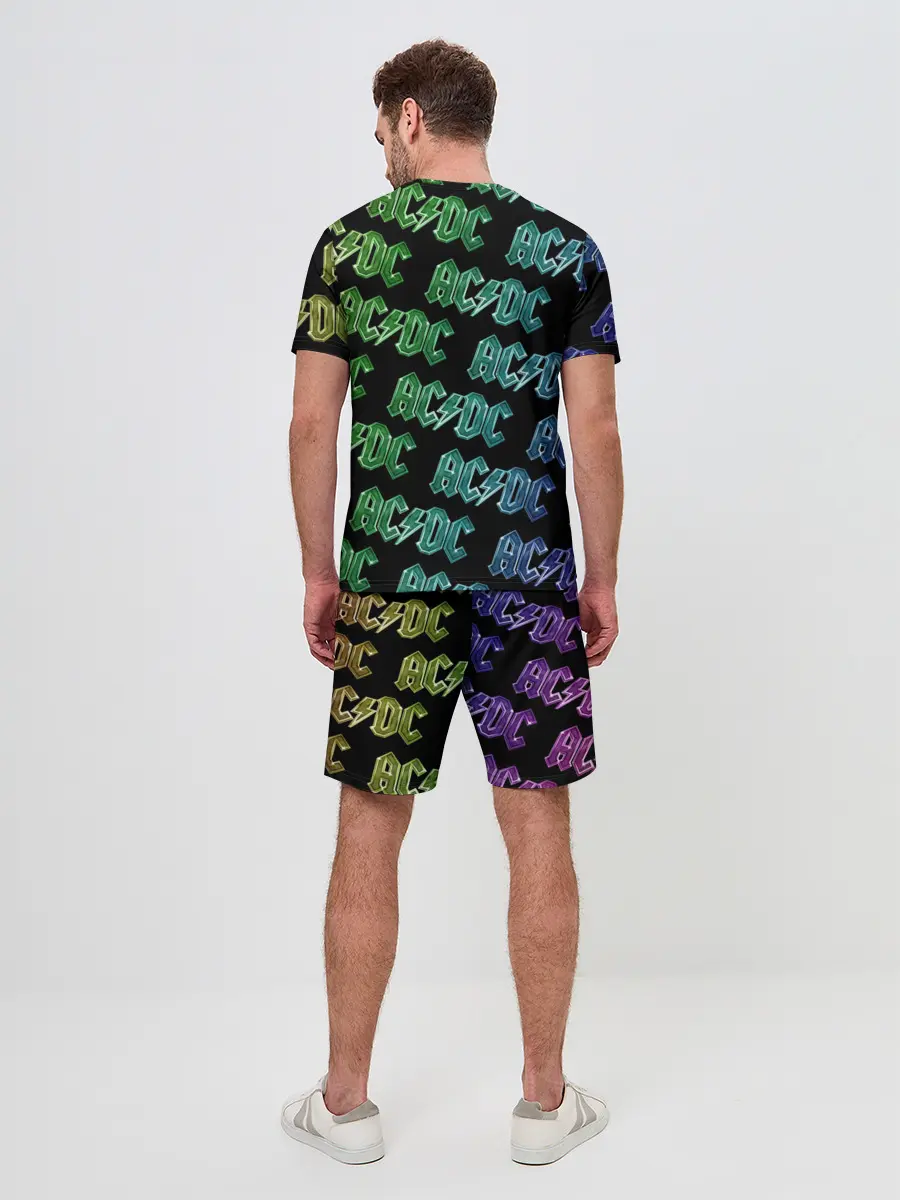 Мужской костюм с шортами / AC DC. Паттерн Градиент