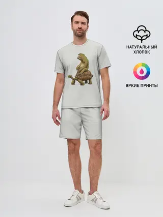 Мужской костюм с шортами / Ленивец и Черепаха