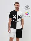 Мужской костюм с шортами / MARSHMELLO BLACK & WHITE