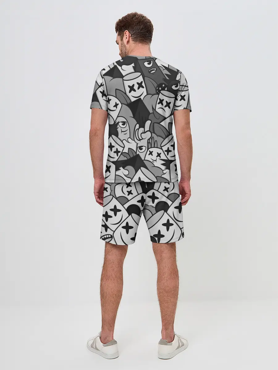 Мужской костюм с шортами / Marshmello