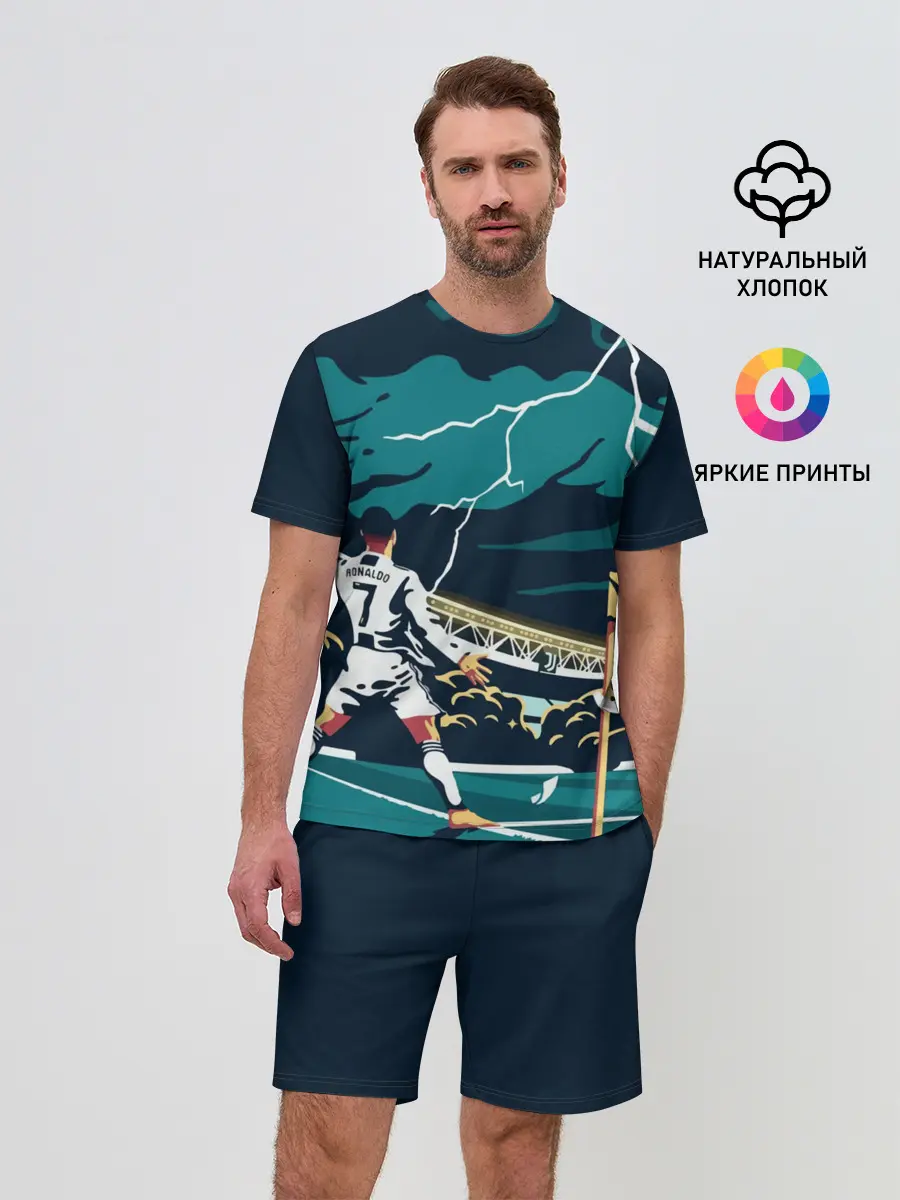 Мужской костюм с шортами / RONALDO JUVE SPORT | РОНАЛДУ