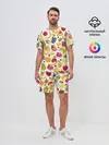 Мужской костюм с шортами / Фрукты