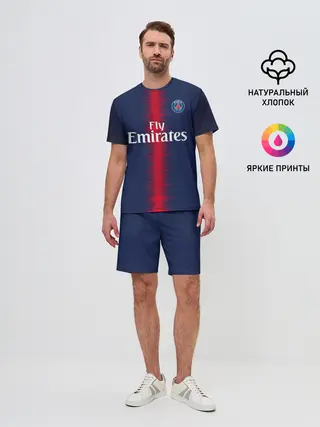 Мужской костюм с шортами / Mbappe home 18-19