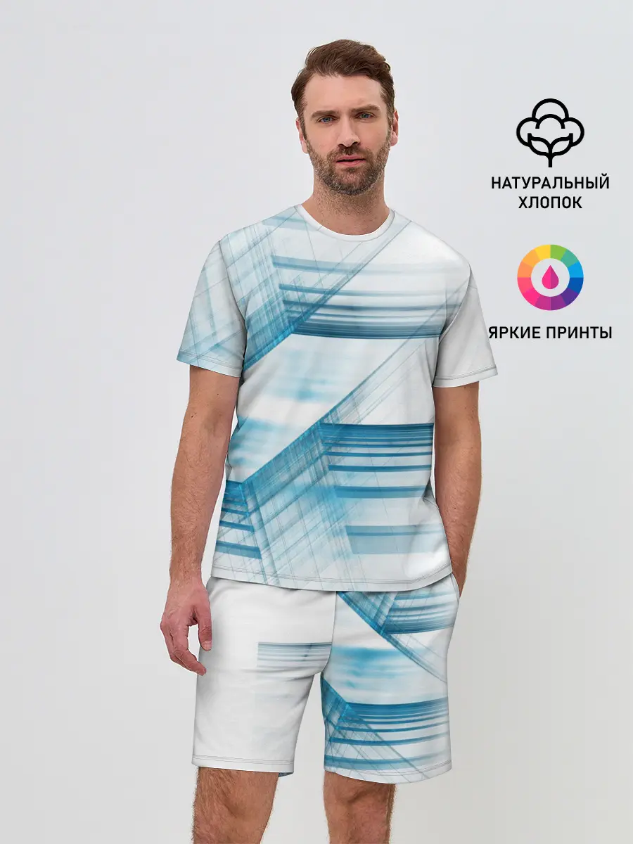 Мужской костюм с шортами / STRIPES