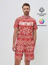 Мужской костюм с шортами / Новогодний Fortnite