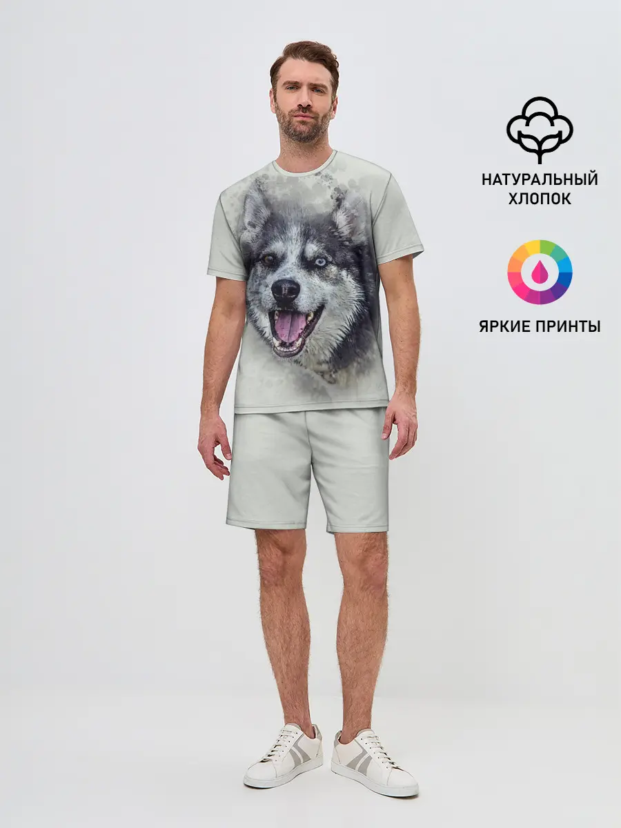 Мужской костюм с шортами / Хаска