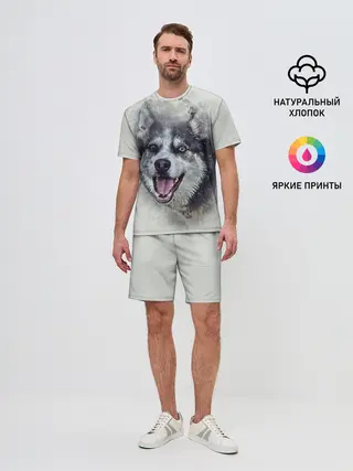 Мужской костюм с шортами / Хаска