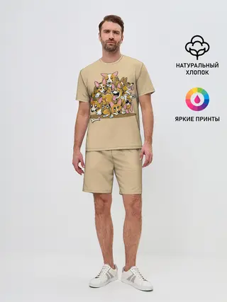Мужской костюм с шортами / Корги