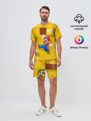 Мужской костюм с шортами / Супер Марио