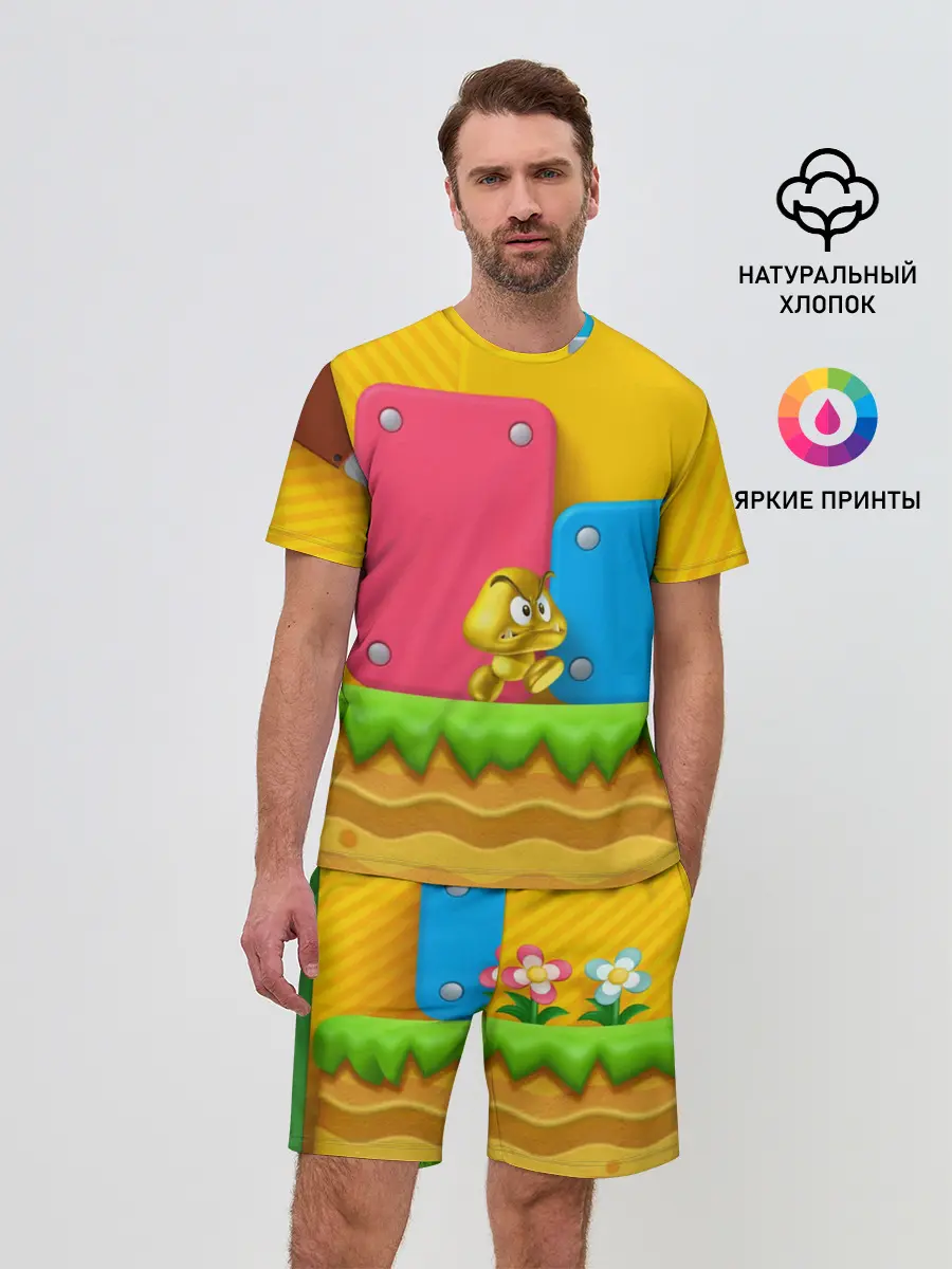 Мужской костюм с шортами / Супер Марио