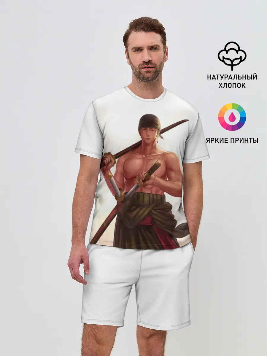 Мужской костюм с шортами / One Piece - Zoro