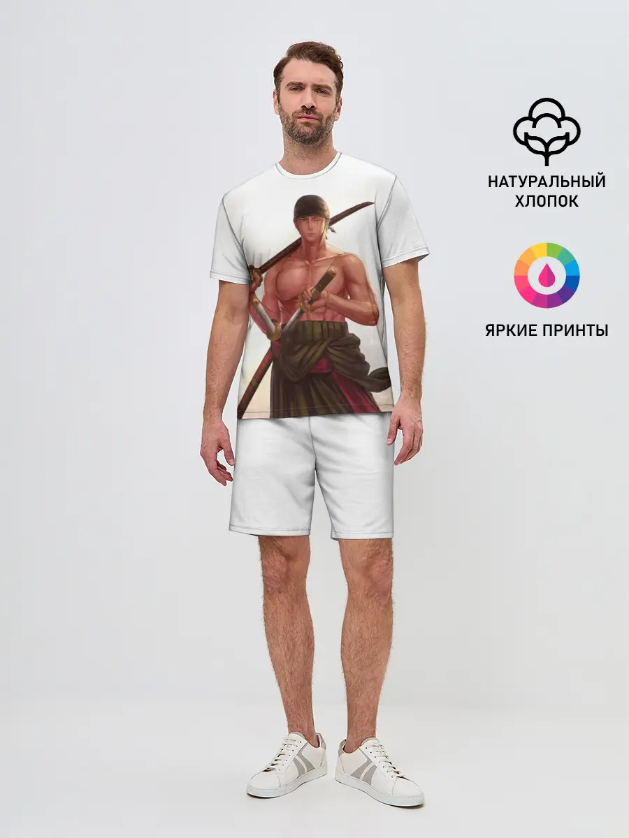 Мужской костюм с шортами / One Piece - Zoro