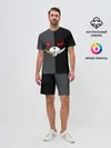 Мужской костюм с шортами / KUROKUMA x MONOKUMA