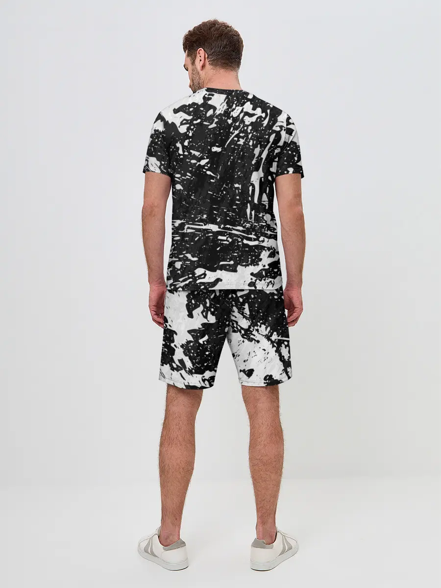 Мужской костюм с шортами / BERSERK лого чб