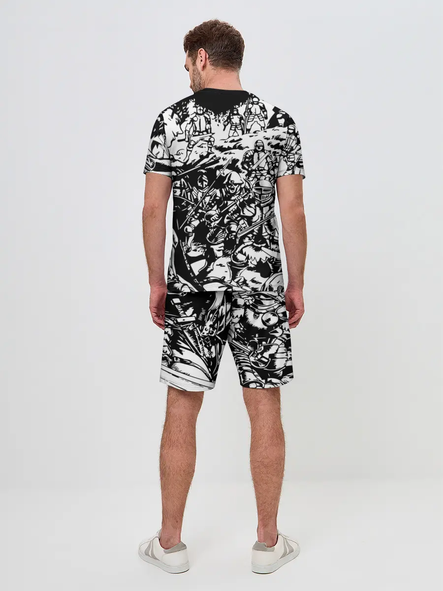 Мужской костюм с шортами / BERSERK background logo