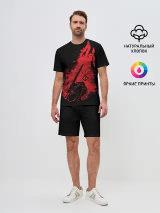 Мужской костюм с шортами / BERSERK elements red