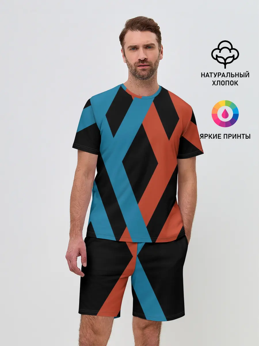 Мужской костюм с шортами / two XX on black