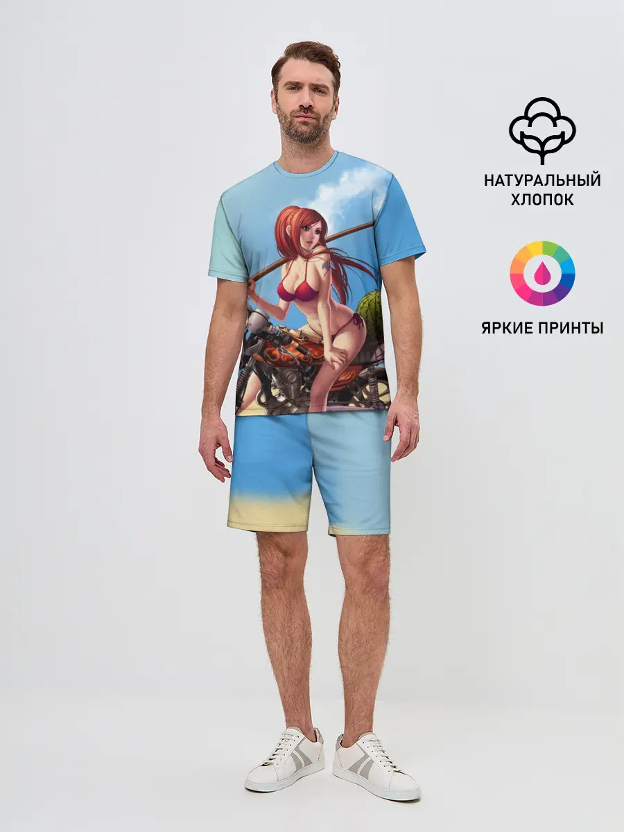 Мужской костюм с шортами / Манга Хвост Феи