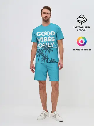 Мужской костюм с шортами / Good vibes only