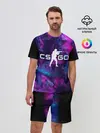 Мужской костюм с шортами / CS GO HYPER BEAST LANDSCAPE