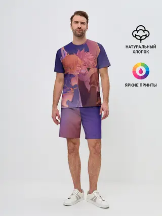 Мужской костюм с шортами / Люси Хартфилия и Нацу Драгнил