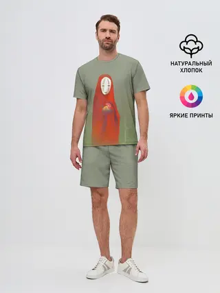 Мужской костюм с шортами / Каонаси с петухом