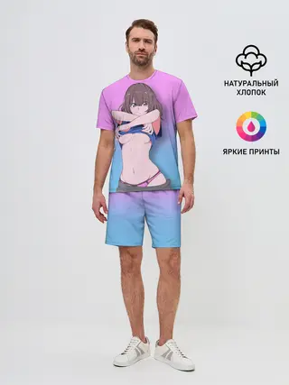 Мужской костюм с шортами / Anime girl with sword