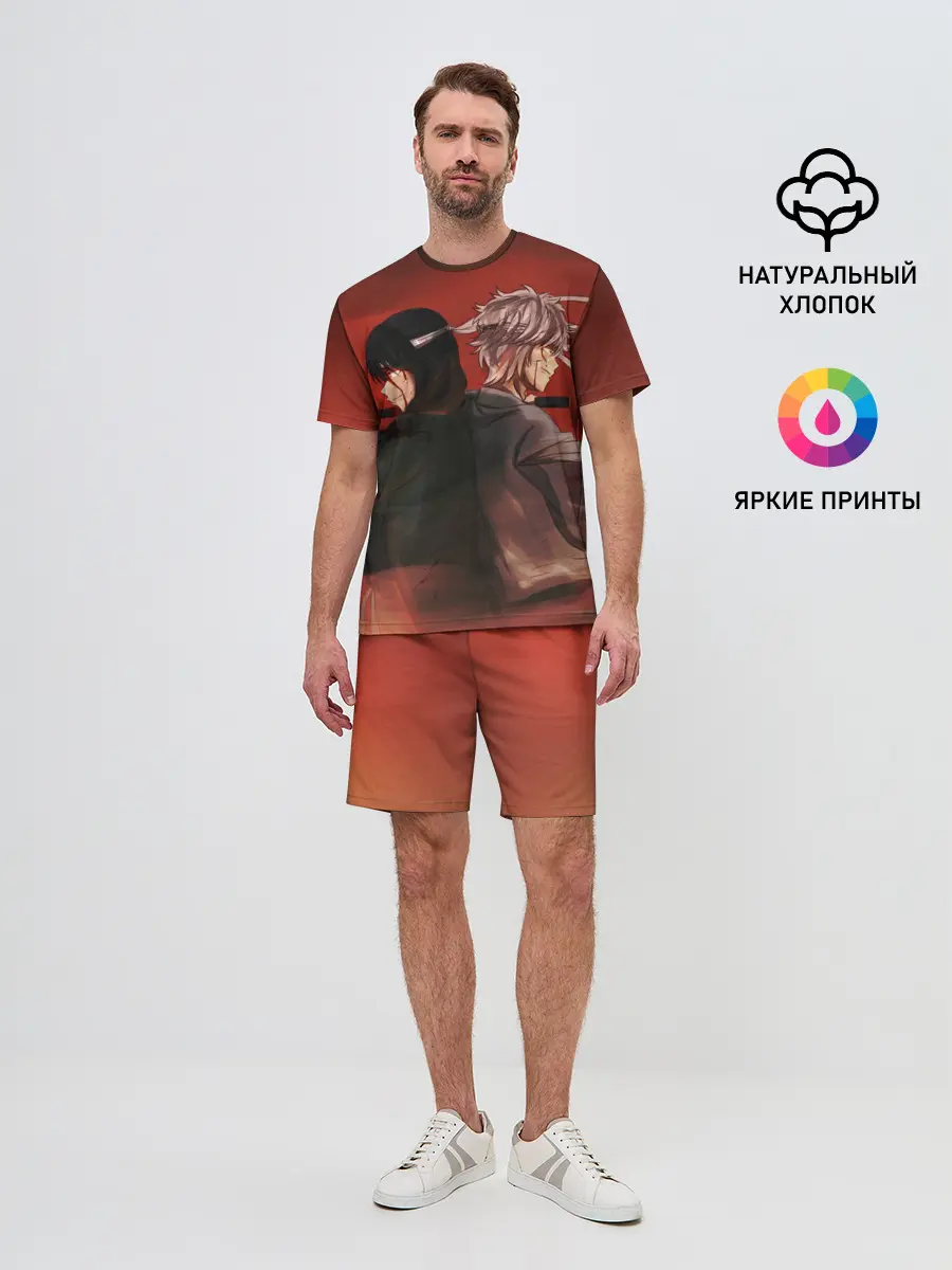 Мужской костюм с шортами / Back to back