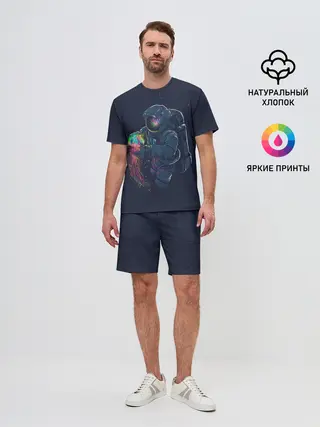 Мужской костюм с шортами / Космическая Медуза