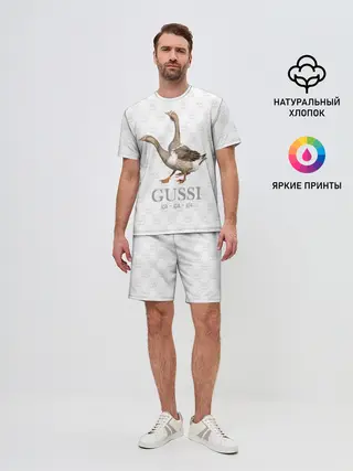 Мужской костюм с шортами / Гуси