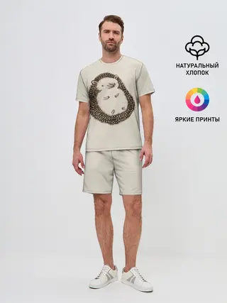 Мужской костюм с шортами / Пузико Ежика
