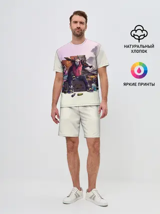 Мужской костюм с шортами / Fortnite. Drift and Lama