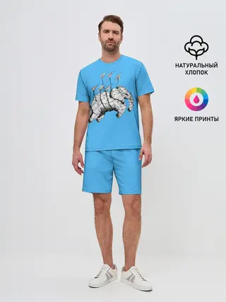 Мужской костюм с шортами / Бумажный Слон