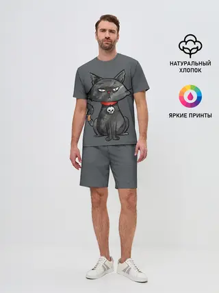 Мужской костюм с шортами / Кот бедолага